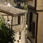 Südfrankreich Aquitanien Nerac Fachwerkhäuser