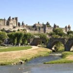 Carcassonne, Canal du Midi, Südfrankreich