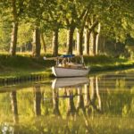 Canal du Midi, Platanen, Segelboot