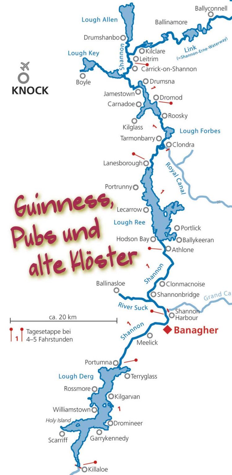 Shannon und Erne Hausboot Böckl