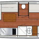 Pénichette Evolution 950 E von Locaboat bei Hausboot Böckl mieten, Grundriss