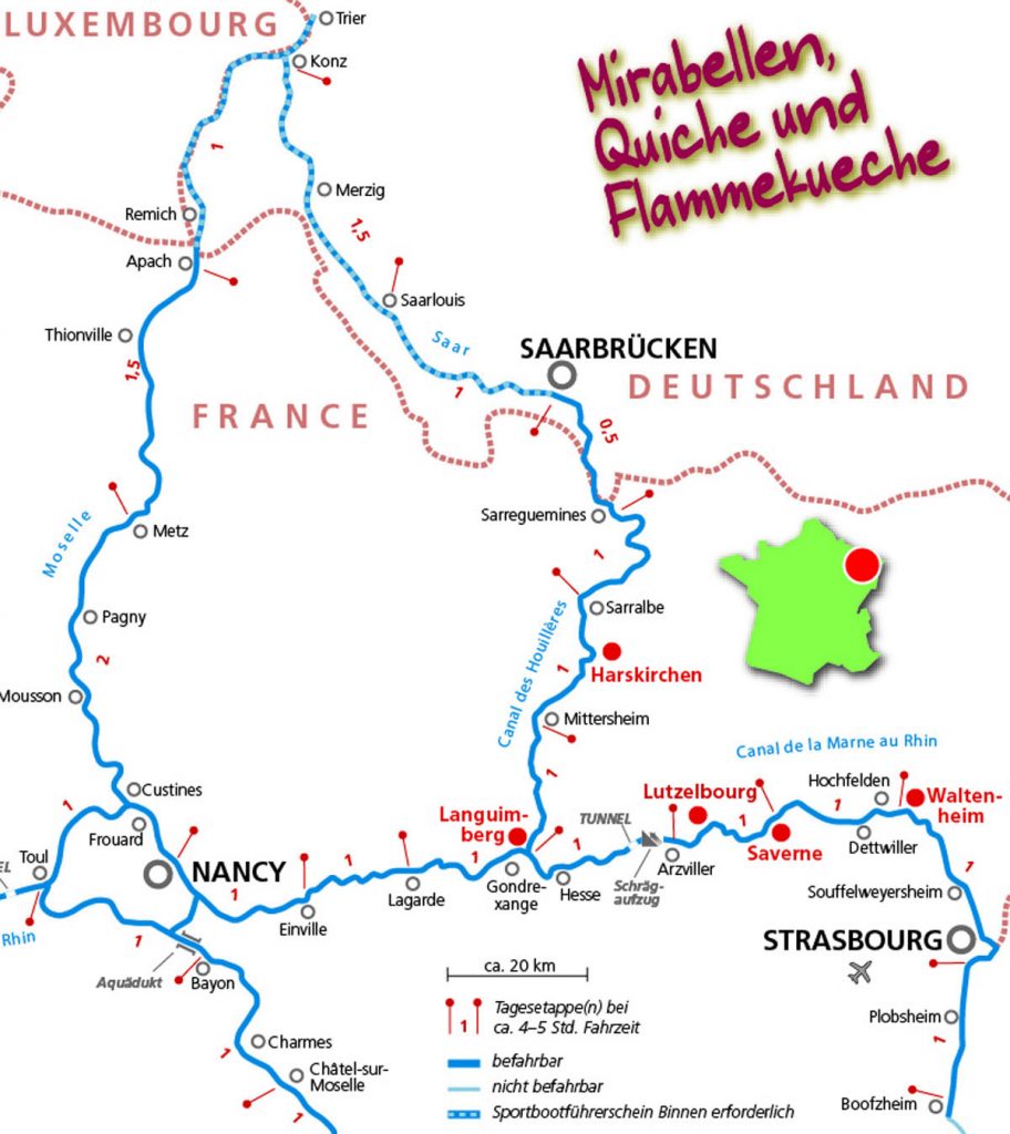 Hausbooturlaub-Elsass-Touren-Karte