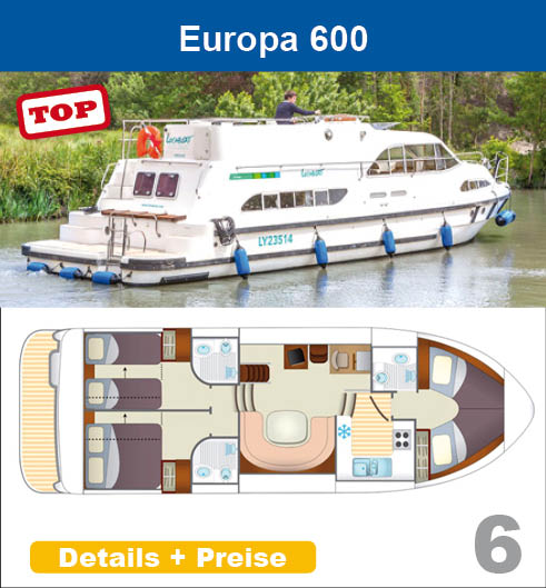 Führerscheinfreie Hausboote mieten in Holland Frankreich Irland Deutschland LOCABOAT europa 600 hausbooturlaub