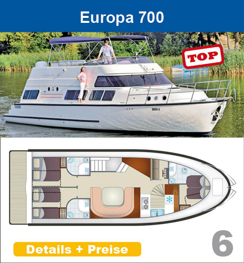 Führerscheinfreie Hausboote mieten in Holland Frankreich Irland LOCABOAT europa 700 hausbooturlaub