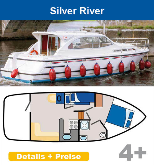 SILVERLINE Silver River hausbooturlaub irland