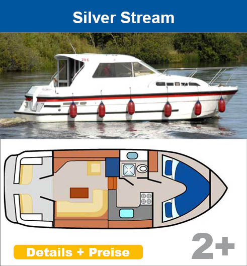 Hausboot SILVERLINE Silver Stream hausbooturlaub irland
